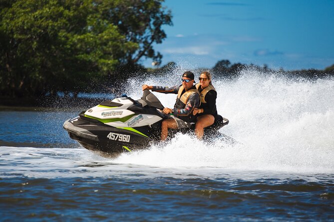1 Hour Jet Ski Island Safari to South Stradbroke Island - Riding the current-model jet skis