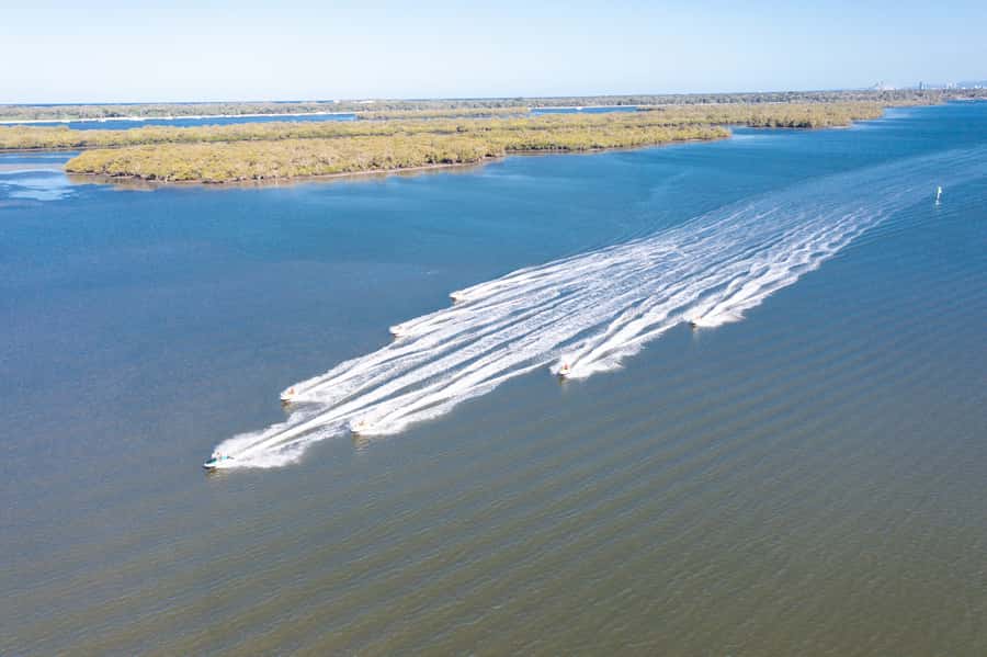 2.5-Hour Ultimate Jet Ski Safari to North Stradbroke Island - The South Stradbroke Island break