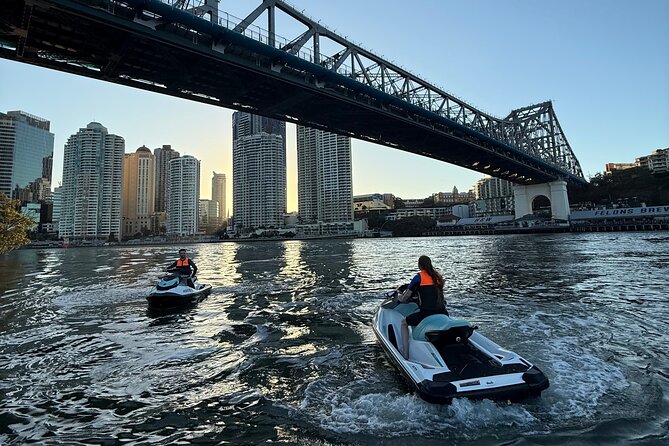 2 Hour Brisbane River Jetski Adventure - Following the Brisbane River toward the city