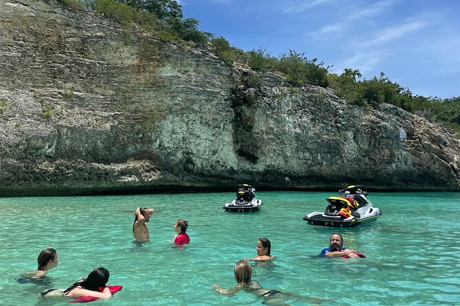 2 Hours Private Jet Ski Tour in Saint Martin with free passenger - Quiet water at Happy Bay and Friar’s Bay