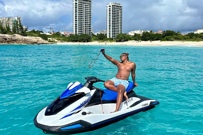 2 Hours Private Jet Ski Tour in Saint Martin with free passenger - Swimming at Baie Rouge and Baie Longue