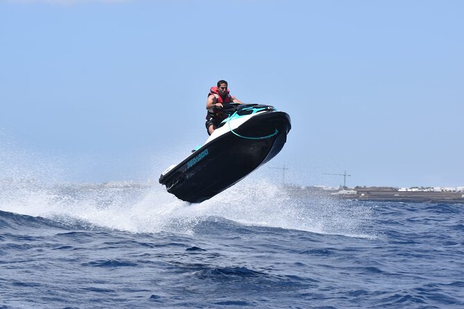 20-Minute Jet Ski Adventure in Puerto del Carmen - Riding toward Puerto Calero harbour