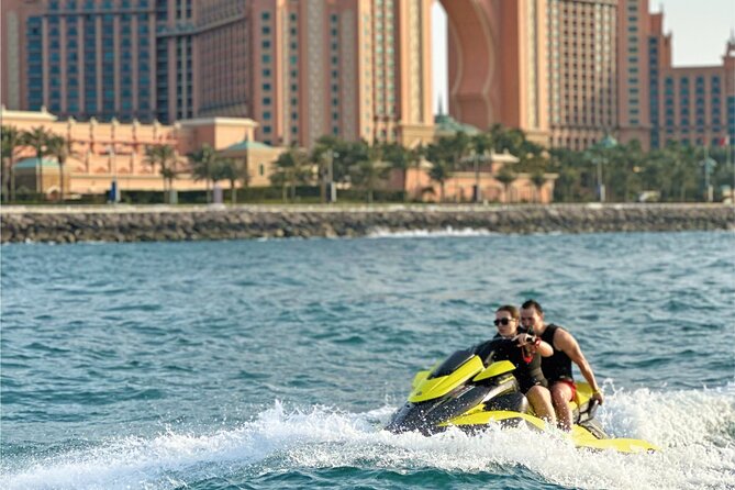 20-Minute Private Dubai Jet Ski Ride - Riding from Umm Suqeim Beach toward the Burj Al Arab