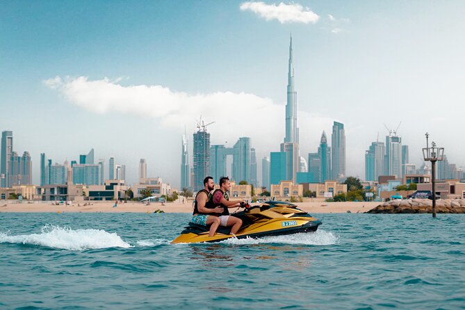 24 Karat Gold Jet Ski Adventure with Burj Khalifa View - Leaving Jumeirah 2 for Dubai’s waterfront