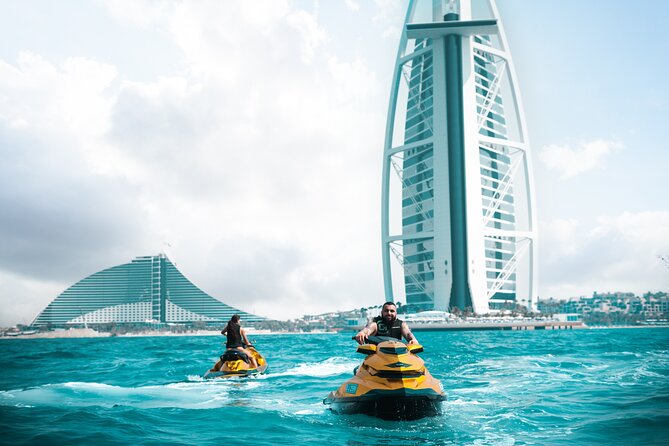 24 Karat Gold Jet Ski Adventure with Burj Khalifa View - Burj Al Arab, Palm Jumeirah, and the route question