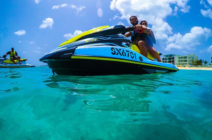 30-min Jet Ski Tour: Single or Double Option - The lagoon option toward Porto Cupecoy