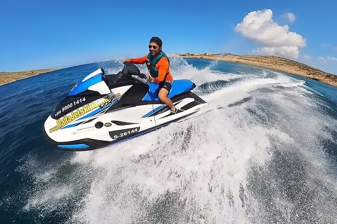 30 minute, Jet Ski Rental Malta - Self guided - No Licence Needed - White Tower Bay and the Rdum Il-qammieh viewpoint