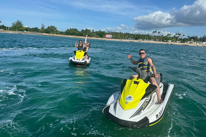 30 Minute Jet Ski Ride along Isla Verde Beach - Getting ready for the jet ski