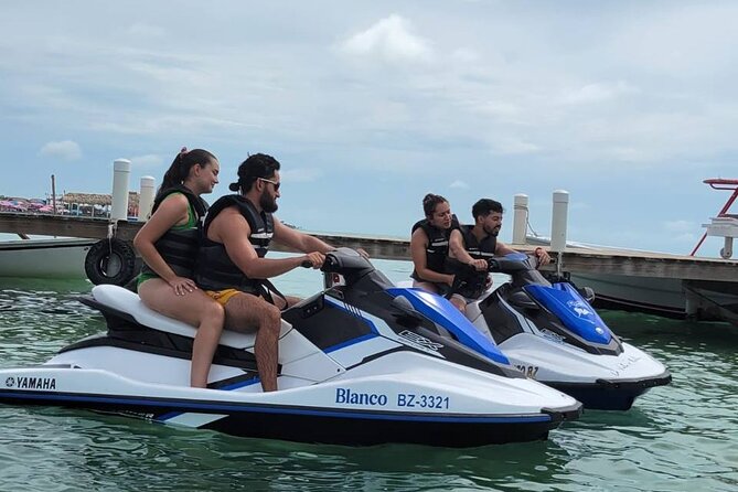 4-Hour Guided Jet Ski Tour to Secret Beach, San Pedro, Belize - From Mahogany Bay to San Pedro’s lagoon