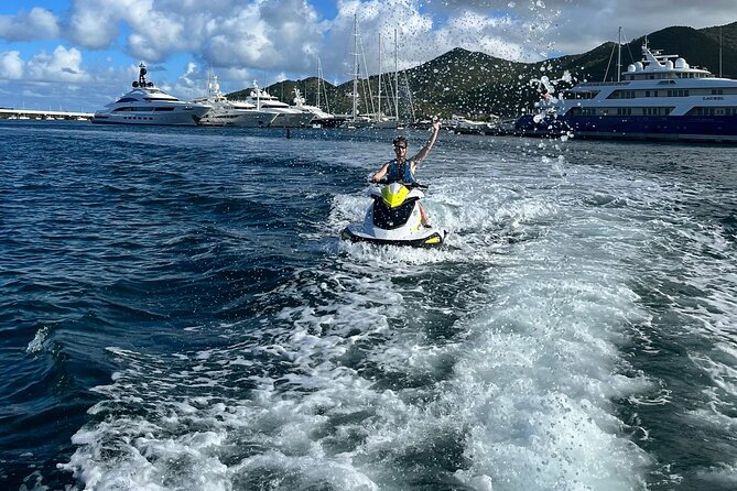 90 min St. Martin Jet ski Terre Basse tour - Leaving Marina Port Royal in Marigot