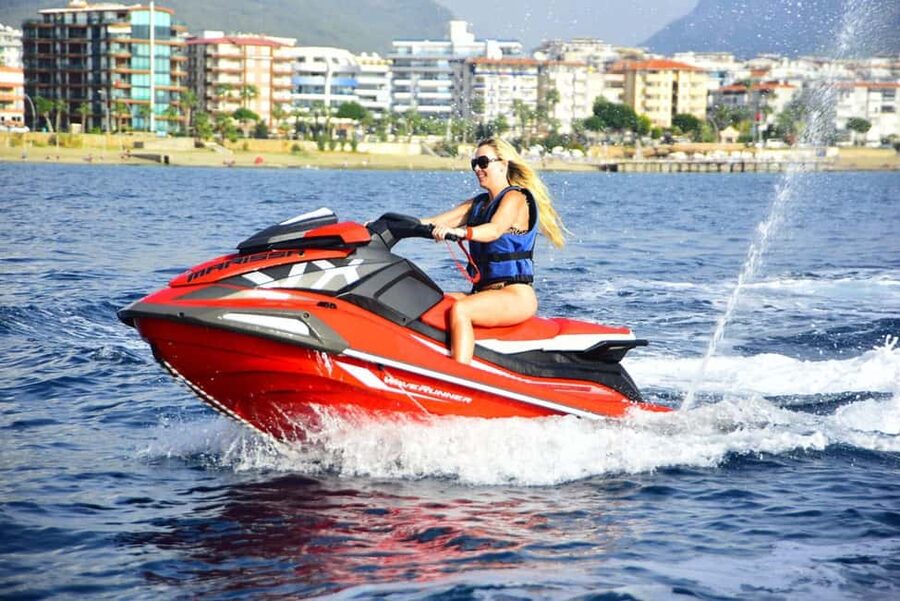 Alanya: Jet Ski Adventure - Solo riding or sharing the two-person jet ski