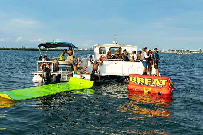 Aquatic Adventure: Boat Tour with Jetskis, Tubing, and Open Bar - Leaving Venetian Marina for Biscayne Bay
