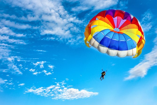 Bahamas Watersports Adventure: Parasail, Jet Ski, Banana Boat - Parasailing above Paradise Island