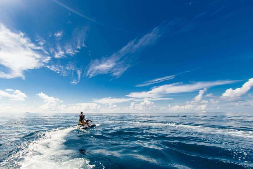 Bali : Jetski Watersport Nusa Dua beach include Transport - Nusa Dua provides the backdrop