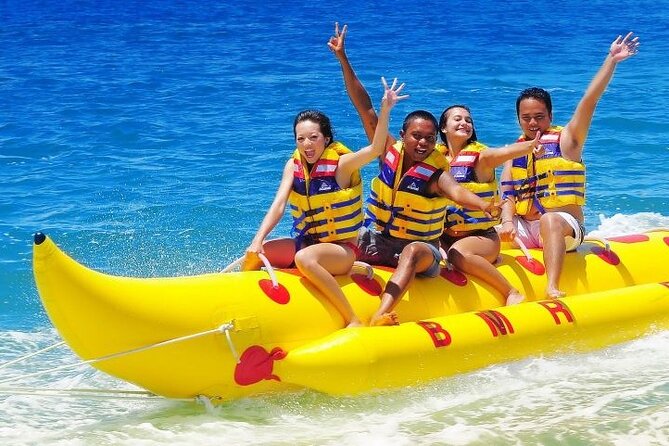 Bali Parasailing Adventure, Jet Ski, Banana Boat , Donat Boat, with Transport - Parasailing above Tanjung Benoa
