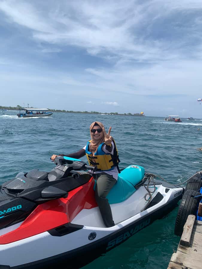 Bali: Watersport Jetski Seawalker Flyfboard Exclusive - Three watersports, one Tanjung Benoa morning