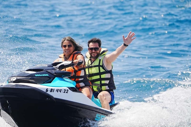 Barcelona: Jet Ski Ride 1 or 2 People w/ Instructor Included - What the Barcelona coastline looks like from the water