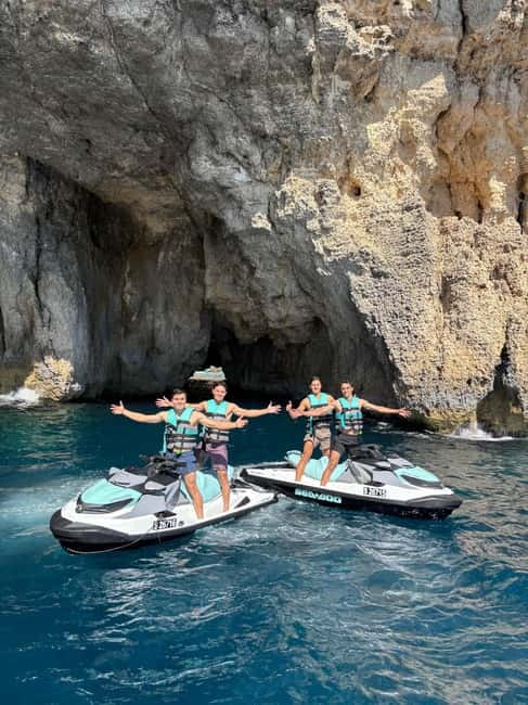 Blue Lagoon & Crystal Lagoon Jet Ski Tour with Photos - Leaving Hondoq Bay on a Jet Ski
