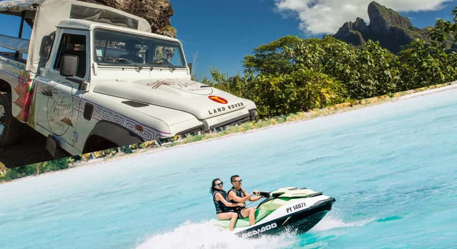 Bora Bora Adventure Day: 4X4 and Jet Ski with Lunch - A full day that shows Bora Bora from both sides