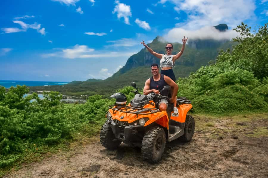 Bora Bora: Combo ATV & Jet Ski Day Trip with Polynesian BBQ - Local guides make the land tour better