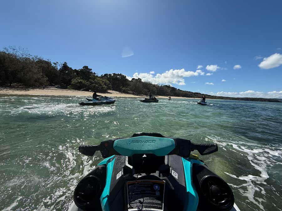 Brisbane: Half-Day Jetski Adventure to Moreton Bay Islands - The crossing to North Stradbroke Island