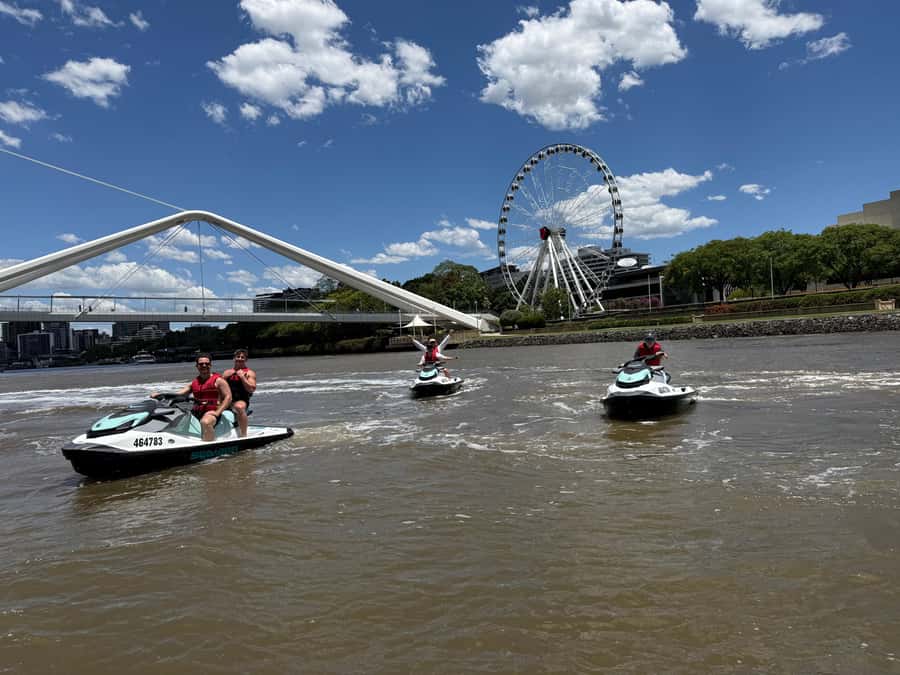 Brisbane River Jet Ski Tour - Passing beneath Story Bridge