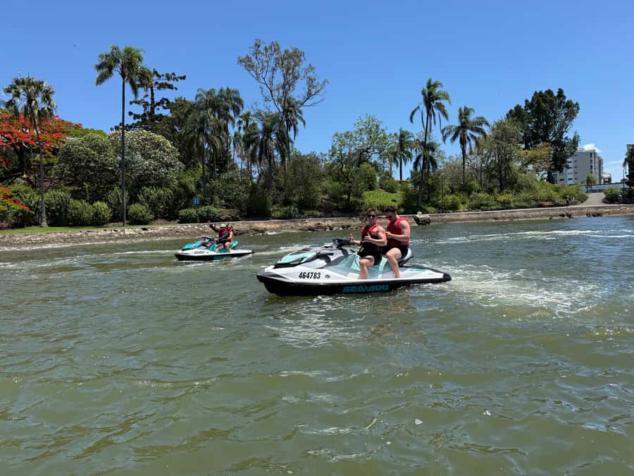 Brisbane River Jet Ski Tour - South Bank, the Maritime Museum, and the Wheel of Brisbane