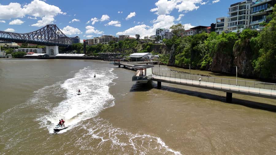 Brisbane River Jet Ski Tour - The return run to Breakfast Creek