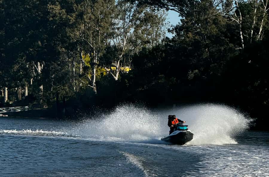 Brisbane: Sunset Jetski Tour on the Brisbane River - Passing beneath the Story Bridge