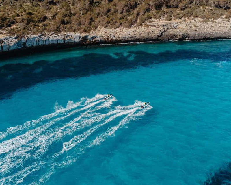 Cala d'Or | Jet Ski Tour 30 min along southeast coast. - Leaving Cala d’Or Marina on a Seadoo GTX 130