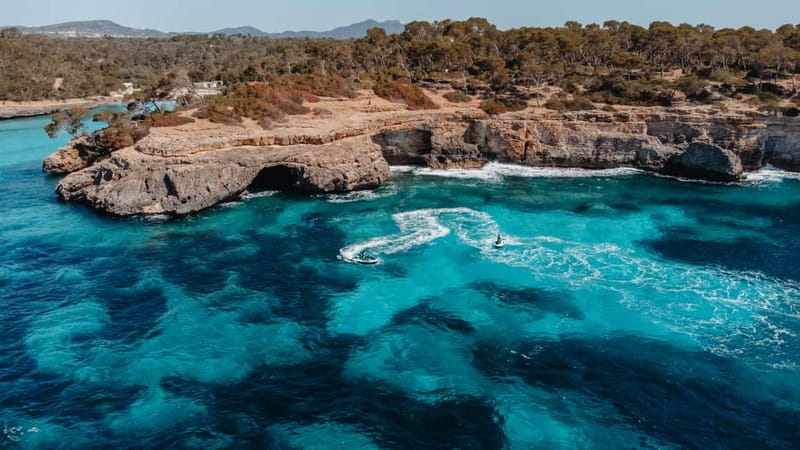 Cala d'Or | Jet Ski Tour 30 min along southeast coast. - Cala Esmeralda and the coves along the coast
