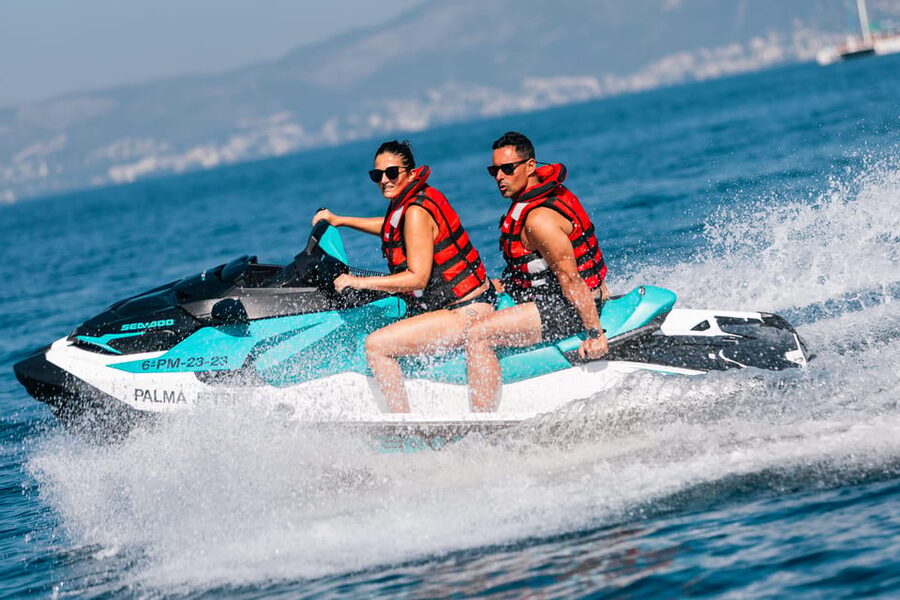 Calanova: Doble Jet Ski excursion with guide - What the one-hour route feels like
