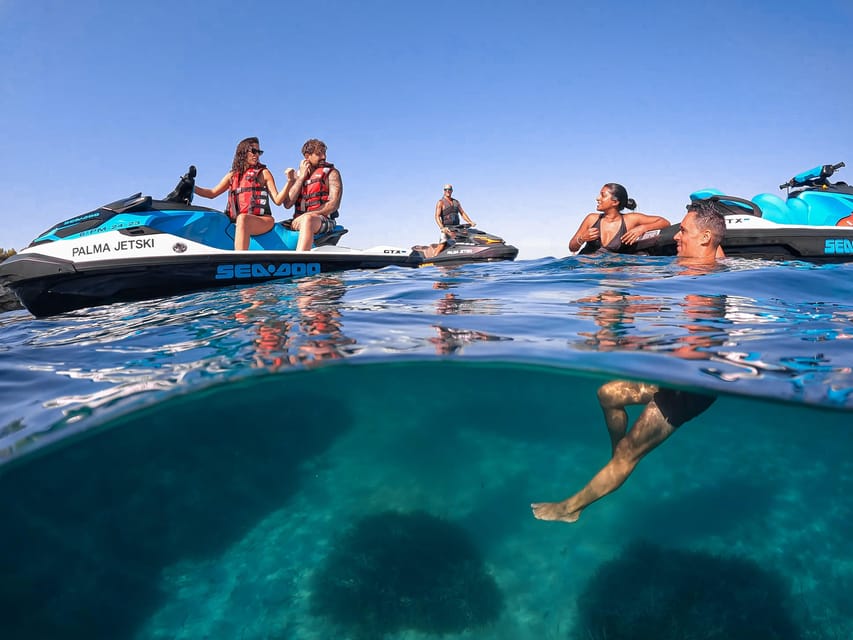 Calanova: Individual Jet Ski excursion with guide - Leaving Port Calanova beside Cala Mayor