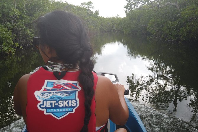 Cancun mangrove jet ski tour: 1 rider per jet ski - What the one-hour route feels like