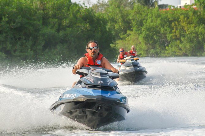 Cancun mangrove jet ski tour: 1 rider per jet ski - Why having your own jet ski matters