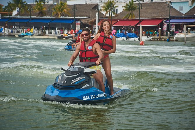 Cancun Mangrove Jet Ski Tour: 2 riders per jet ski - Passing Torre Escenica and seeing Cancun from a new angle