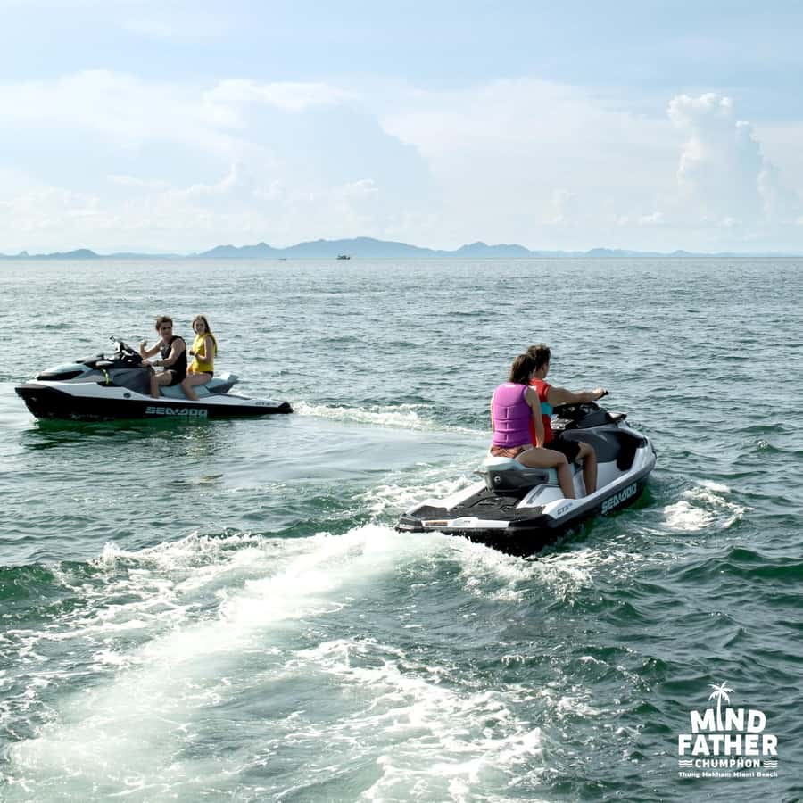 Chumphon: Jet Ski Adventure with Island Trip Option - The island route and its small stops