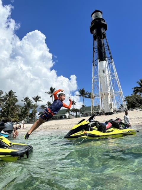 Delray Beach - Private Jet Ski Tour with Optional Snorkeling - Riding from Delray toward Boca Raton