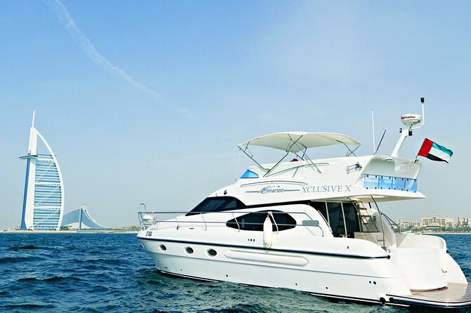 Dubai 3 Hour Private Luxury Yacht Charter with Jet Ski Option - Bluewaters Island and Ain Dubai from the sea