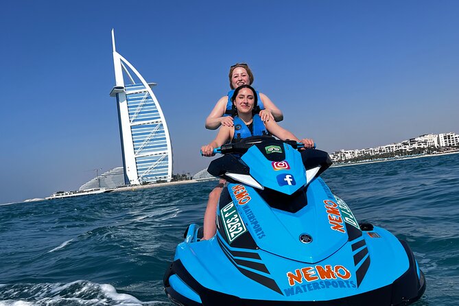 Dubai: 30min Jet Ski: Burj Al Arab w Pics, Videos, free Ice Cream - Lumiere Café and the ice cream finish