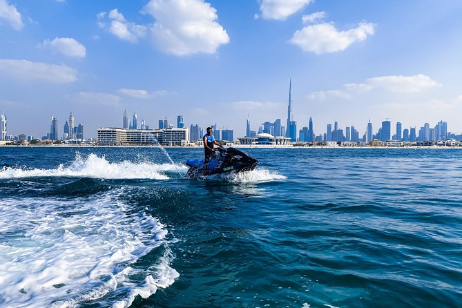 Dubai: Jet ski Adventure Rides Burj Al Arab, Burj Khalifa & Atlantis - Palm Jumeirah and Atlantis from the Gulf