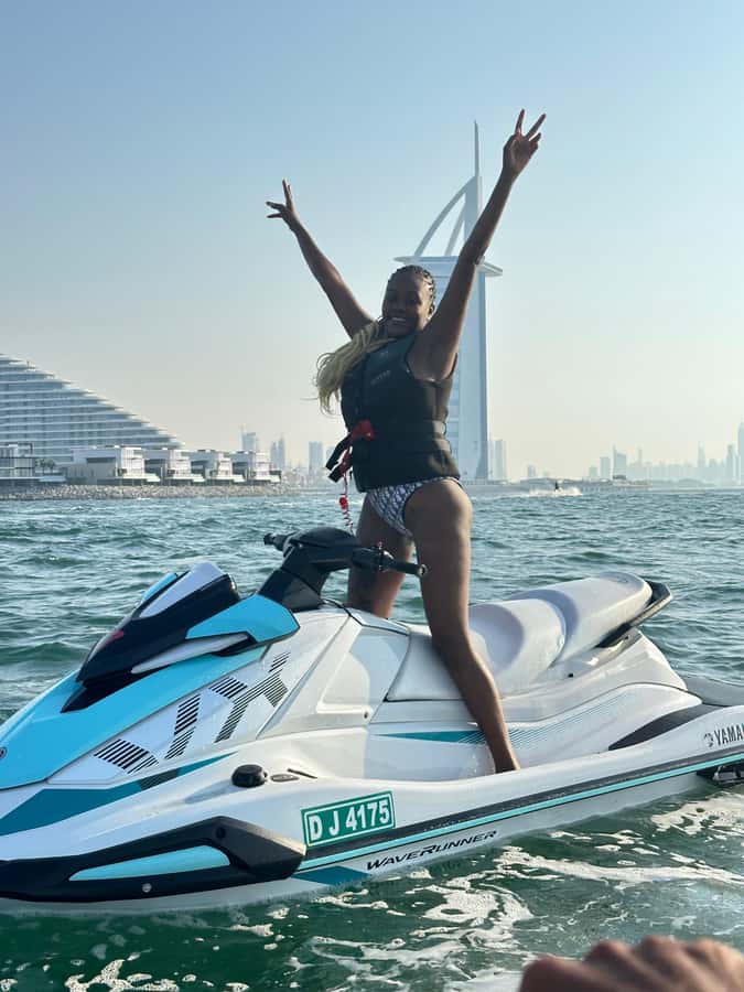 Dubai Jet Ski & Chill? More Like Jet Ski & Thrill! + Coffee - Following the guide along Dubai’s coast