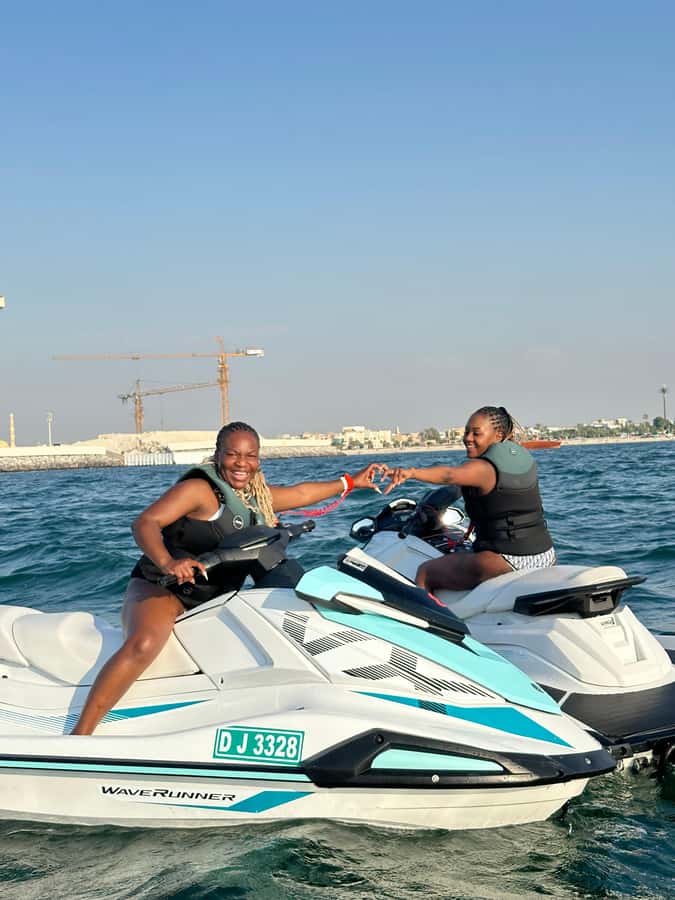Dubai Jet Ski & Chill? More Like Jet Ski & Thrill! + Coffee - The safety briefing and first turn on the water