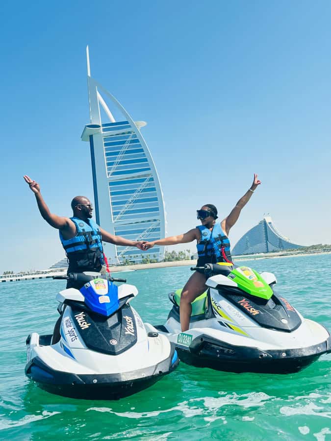 Dubai: Jetski Adventure w/ Burj Khalifa & Burj Al Arab Views - Burj Al Arab: the best photo stop