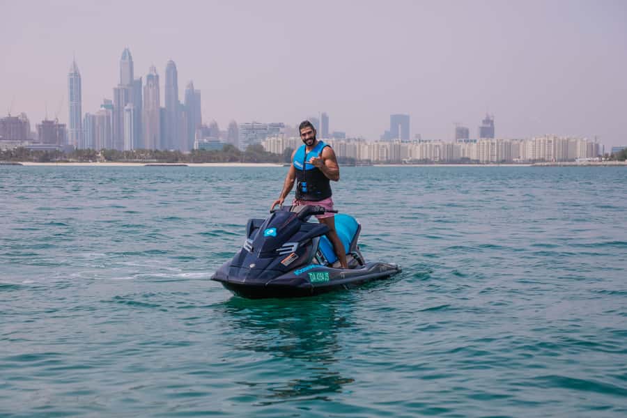 Dubai: Jetski Ride up to 2 People with Photos & Refreshments - Thirty minutes toward Dubai’s skyline
