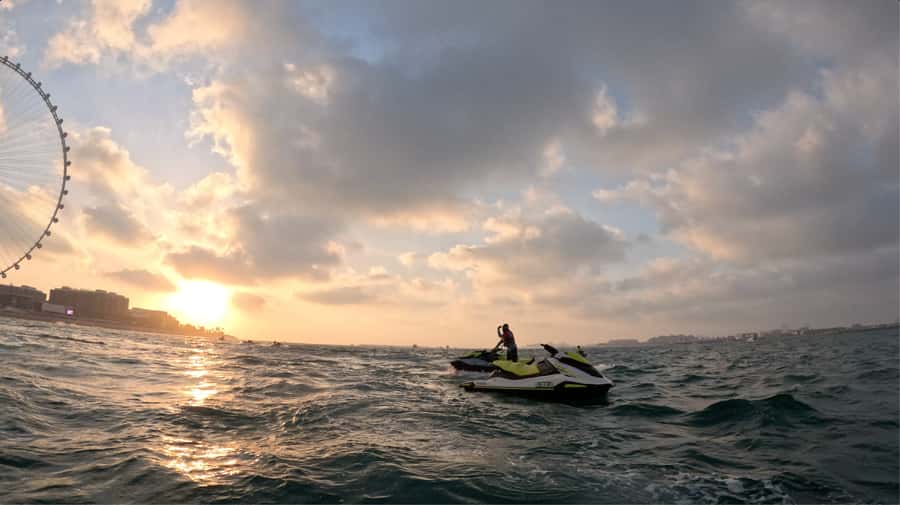 Dubai: Sunrise Jetski Tour with Guide and Photos - Ain Dubai and Bluewaters Island