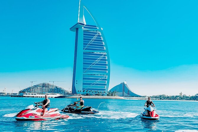Exclusive 2HR Jet Ski TOUR-JBR & BLUEWATERS-ATLANTIS-BURJ AL ARAB - Atlantis and Palm Jumeirah from the water