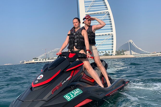 Exclusive 30 Mins Jet Ski Adventure - Burj Al Arab - Getting comfortable on a Yamaha 1800cc jet ski