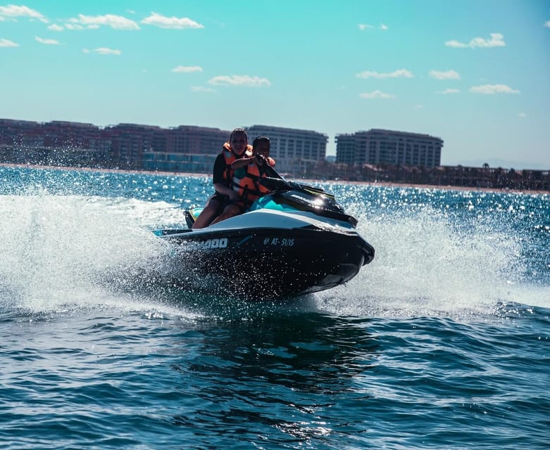 From Dénia/Jávea: Cala Blanca Boat Trip with Jet Ski & Lunch - The jet-ski session with an instructor