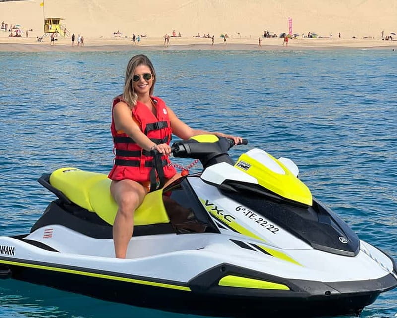 From Morro Jable: Jet Ski Adventure Tour (without license) - A fast start from Morro Jable beach
